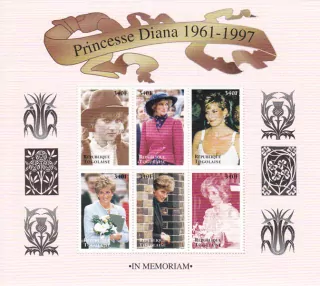 Togo známky, Princezna Diana